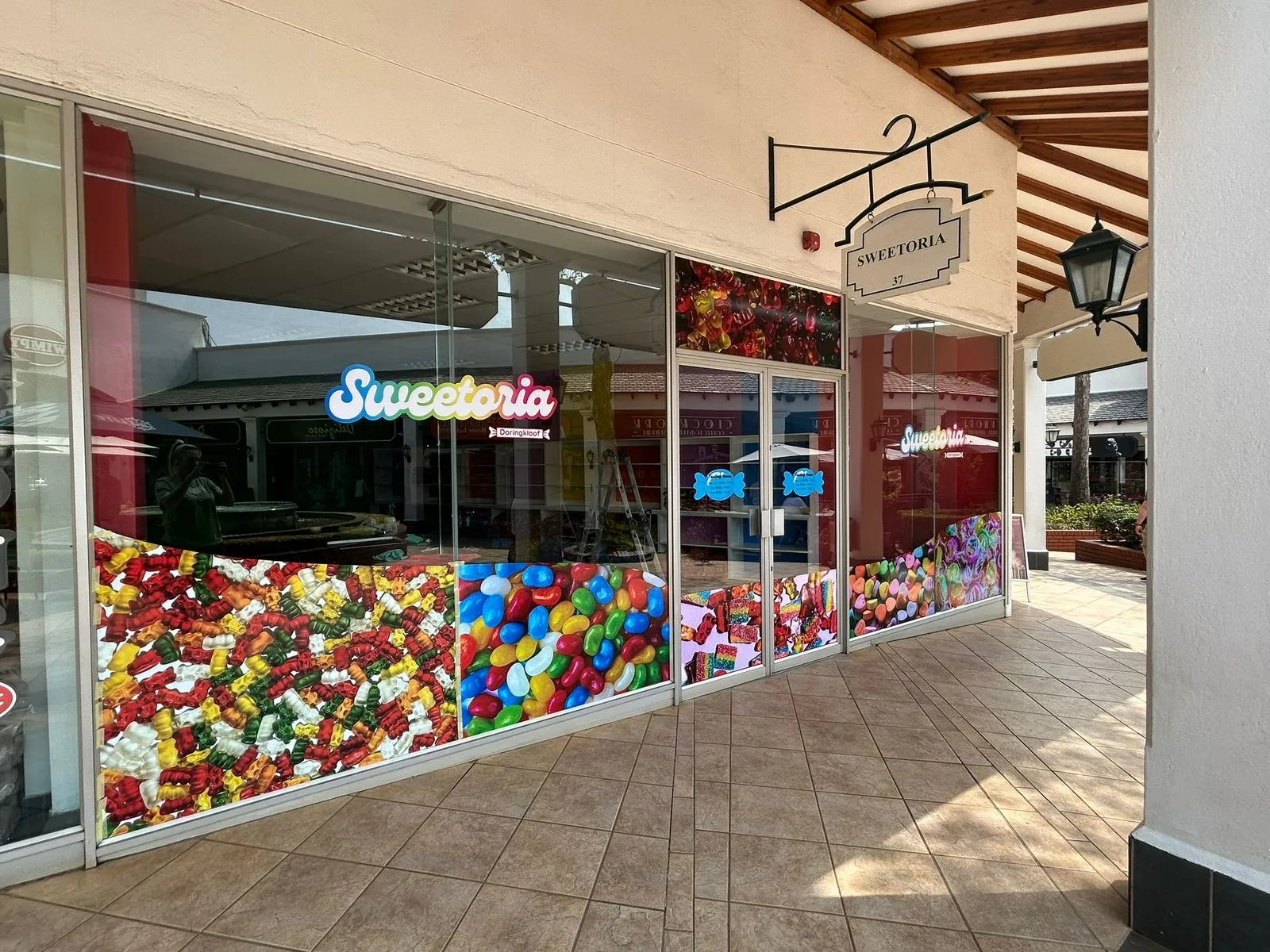 Foot clinic door graphics